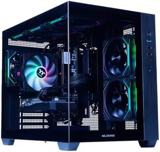 MLOONG Gaming PC Desktop for Gamers & Streamers,AMD Ryzen 5 5500 up to 4.2GHz, GeForce RTX 5060 8GB GDDR6, 1TB NVMe SSD, 16GB DDR4 RAM, 650W 80+ Bronze PSU, Wi-Fi, Windows 11 Home Black