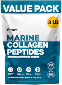 Fernes Marine Collagen Peptides for Women Men (3 LB) Fish Type I Flavorless & Odorless Easy-Mix Hydrolyzed Protein Joint Hair Skin & Nail Support Gluten-Free Non-GMO Keto & Paleo Kosher