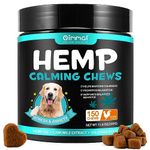 HUALIJIA Calming Treats For Dogs, 150 Count Hemp Calming Chews for Dogs - Reduce Stress Relief, Separation, Barking, Fireworks, Thunderstorms - 100% Natural Ingredients Dogs Calming Treats (Chicken)