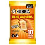 HOTHANDS Unisex's 372-3970 Hand Warmers, Clear, 5 Pairs,Transparent