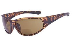 Eyekepper Bifocal Sunglasses with TR90 and Rubber Frame - Sports Style Sunshine Readers (Tortoise, 3.00)