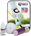 Patriot Golf - Premium Aluminum Golf Ball Marker Stamp, Refillable with Permanent Ink That Scratch Proof, Customize, add Style to Each of Your Game (Golf Stamp (Donut))