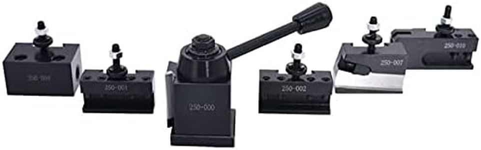 TINVHY OXA Wedge Type Tool Post Set 250-000, Tool Post for Mini Lathe Up to 8 CNC Lathe Tool Holder