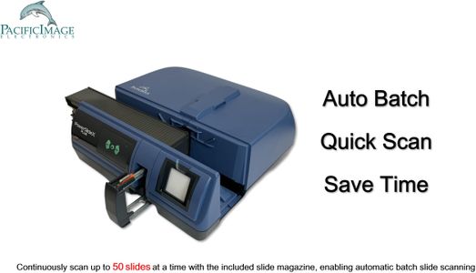 Pacific Image PowerSlide X Plus 35mm Slide Scanner – High-Resolution Film Digitizer