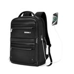 Safari SELECT 30L ASTRAL Formal 4 Compartment Backpack 17 Inch Laptop Pocket Premium Fabric 180 Degree Opening Water Resistant USB Charging, Laptop & Tablet Bag, Backpack For Unisex, Black