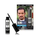 BEARDBLAST By Blackbeard for Men - Black Brush-On Hair Touchup Color Stick 12ml for Beard, Mustache, and Sideburns - Quick & Easy Temporary Grey Coverage, Long-Lasting
