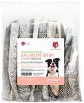 Healthy Hounds Salmon Fish Skin Dog Treats - 500g - Natural Low Fat Dried Fish Skins for Dogs - Healthy Treat Chews Rich in Omega 3