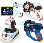 Kidpal Laser Tag Gun Games with Projector, Laser Guns for Kids, Lazer Tag Toy, Infrared Battle Laser Guns, Lazer Tag Guns for Kids Age 3 4 5 6 7 8 Years Boys, Laser Gun Set of 2 Indoor and Outdoor