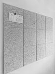 DECORITA Large Cork Board Alternative - 12 Pack Felt Wall Tiles with Safe Removable Adhesive Tabs, Cork Boards for Walls Cork Board for Office Pin Board Tack Board Cork Board 48 x 36 - Silver Gray