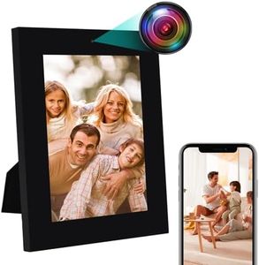 Sueirn WIFI Spy Hidden Camera Photo Frame with Motion Detection, 1080P Indoor Wireless Camera with App Control, Nanny Cam Small Secret Camera for Home Security