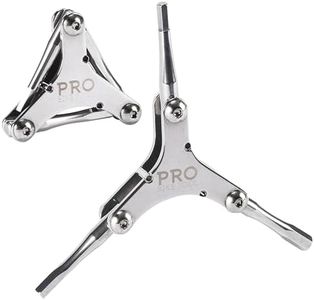 PRO BIKE TOOL Bike Multitool - Mini Bike Tri Tools in Silver - Multifunctional and Compact Allen Key Set - 3 in 1,HEX 4/5/6 Steel - Ideal for Mountain Biking,Bicycle Repair,and Cycling Maintenance