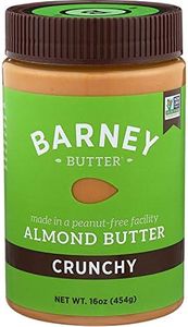 Barney Butter Almond Butter, Crunchy, 16 Ounce Jars (Pack of 3)