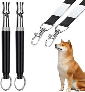 Dog Whistle to Make Dogs Come to You, 2 Pcs Professional Dog Training Whistles to Call Your Dogs, Adjustable Ultrasonic Silent that Only Dogs Can Hear, Pet Training Whistle with Lanyard for Recall (A)
