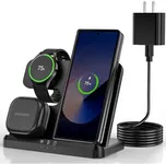 Wireless Charger for Samsung - 3 in 1 Charging Station, Fast Charging for Galaxy Phone, Watch, Buds, Android Devices