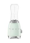 Smeg PBF01PGUK Retro 50’s Style Personal Blender, 2 x Bottles-To-Go, 2 Speed Settings, 600ml, 300W, Pastel Green