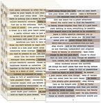 DQDEDIAN 8 Sheet Vintage Scrapbook Stickers for Journaling Junk Journal Supplies,406pcs Quote Stickers DIY Phrase Word Stickers for Scrapbooking Planners Notebook Collage Album Stickers(Brown)