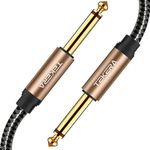 Guitar Cable, TEKERA 1/4 Inch to 1/4 inch TS Straight Male to Male 6.35mm Mono Jack Cable 1.5m 3m 5m 10m (0.5m)