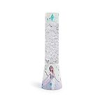 Disney Frozen 2 Elsa Glitter Lamp | LED Light, Bedside Table Lamp for Desk | Home Decor Accessories and Room Essentials | Official Disney Princess Collectible | 12 Inches Tall