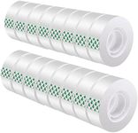 DHOOZ 16 Rolls Clear Tape for Gift Wrapping, Transparent Tape Refills, Premium Gift Wrapping Tape Rolls, Gift Tape, Gift Wrap Tape, Office Tapes Bulk for Wrapping Gifts, Desk Supplies, Home