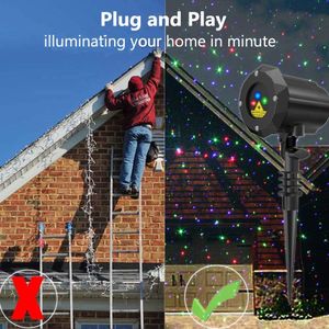 Poeland Garden Star Projector – Blue, Green, Red Light