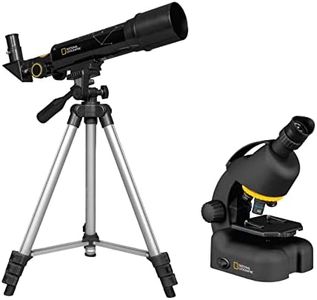 National Geographic Compact 50mm 18x-60x Telescope & 40x-640x Microscope Set