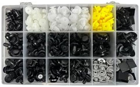 AUTO OCCASION 441Pcs Car Plastic Retainer Fastener Rivet Clips 18 Types of Plastic Clips Compatible with Subaru Forester 2019-2024 Car Body Retainer Clips Box Set