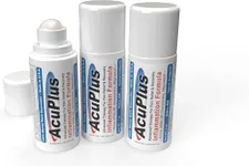 AcuPlus - Pain Relief Roll On - Topical Anti Inflammatory to Soothe Muscle & Joint Pain - Arthritis Pain Reliever, Bursitis, Tendonitis Cream - Convenient, TSA Compliant Roll On - 3 fl. oz. Pack of 3