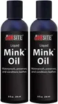 JobSite Premium Mink Oil Leather Waterproof Liquid - 8 oz - 2 pack