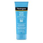 Neutrogena Hydro Boost Water Gel Face & Body Sunscreen SPF 50 with Hyaluronic Acid – Broad Spectrum UVA/UVB Protection, Water-Resistant & Non-Greasy Hydrating Lotion, Oil-Free & Non-Comedogenic 88 mL