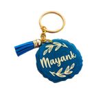 Serenity Personalised keychain for girls, boys, women, men | Unique Unisex Gift for birthdays, Anniversaries, Mothers day, Fathers Day, etc. (Midnight Blue)