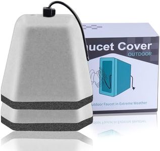 Manumarine Outdoor Faucet Covers for Winter Freeze Protection, Foam Spigot Covers Winter Insulated for Outside,Hose Bib Cover for Winter (2 Pack)
