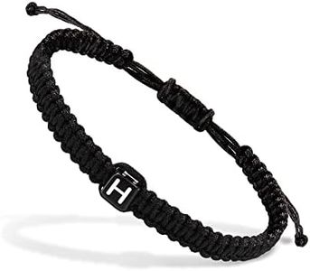 Nymerianoble Bracelets for Women Teen Girls Initial H Charm Bracelets for Girls Rope Braided Handmade Bracelet Mother's Day Gifts for Mom Jewelry for Women