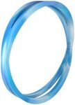 QALO Women's Glow Saturn Silicone Bracelet, Ultra Comfortable Women's Bangle, Durable, Water Resistant Bracelet, Blue, Small/Medium