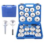 DAYUAN YT-97937 23pcs Aluminum Alloy Cup Type Oil Filter Cap Wrench Socket Removal Tool Set 1/2 inch dr. with a Storage Case