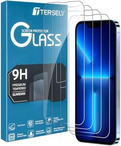 T Tersely [4 Pack] Screen Protector for Apple iPhone 13 Pro Max(6.7 inch), 9H Hardness Case Friendly Tempered Glass Film, Anti-Scratch HD Clear