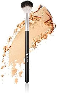 DUcare Highlighter Brush Fan Brush Setting Makeup Brush Blending Helps Lock in Foundation and Concealer 1Pcs Black