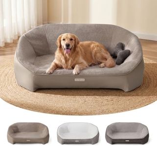 Aurapaws Dog Bed for Large Sized Dog, Extra Thick Memory Foam, 3 Covers