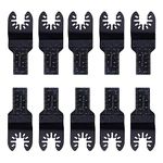 10 pcs 3/4-Inch (20mm) E-Cut Standard Saw Blades Oscillating Saw Blade for Black & Decker Bosch Porter Craftsman Fein Multimaster Dewalt Rockwell Makita