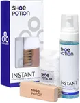 Shoe Potion Ready to Use Foam Cleaner Kit for Sneakers with Premium Soft Brush, Advanced Microfiber Towel - For Whites, Rubber, Suede, Nylon, Leather, Nubuck, Canvas (INSTANT)