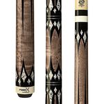 PureX HXT-65 Antique Birds-Eye Maple with Black and White Daggers and Diamonds Technology Pool Cue, 19-Ounce