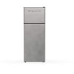 Frigidaire EFR749_AMZ EFR749-AMZ, 2 Door Apartment Size Refrigerator with Freezer, 7.5 cu ft, Retro, Silver, Black