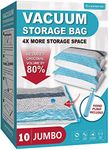 Vacuum Storage Bags, 10 Jumbo Space