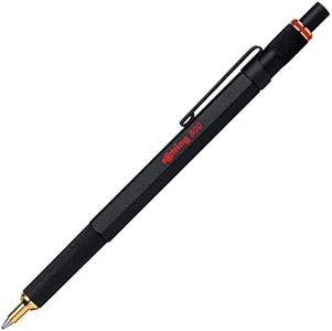 rOtring 800 Ballpoint Pen | Medium Point | Black Ink | Black Barrel | Refillable