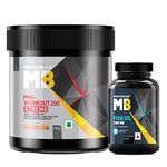 MuscleBlaze Omega 3 Fish Oil Capsules 1000mg with 180mg EPA & 120mg DHA, 30 Capsules & Pre Workout 200 Xtreme with 200mg Caffeine (Fruit Punch, 100 g) (Combo Pack)