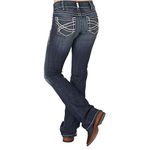 ARIAT Women's Wms Real Riding Whipstitch Ocean Jean, Ocean, 28 Long UK