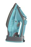 Black+Decker Cordless Steam Iron|350ml,2200W, 2-Yr Warranty|Iron for Clothes,Iron Box,Steam Press,Steam Iron Press with Anti-Drip & Auto Shut Off,Non-Stick Ceramic Sole, 30g/min Steam Output(Green)