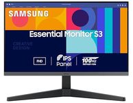 Samsung 27-inch (68.59cm) FHD, IPS, 100 Hz, 1920 x 1080 Flat Monitor, Bezel Less Design, AMD FreeSync, Flicker Free, HDMI, Display Port (LS27C330GAWXXL, Black)