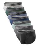 DAVID ARCHY Men's Underwear Bamboo Rayon Soft Lightweight Pouch Briefs 7 Pack (M, Multicolor-No Fly)