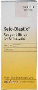 Keto-Diastix 50 Reagent Strips for Urinalysis, Unflavored, Medication Test Strips