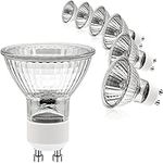 ETUOLMP GU10 Dimmable Halogen Light Bulbs 2 Pin, 6 Pack GU10 Bulb Warm White, GU10 Halogen Bulbs 50W 230V for Wax Warmer Bulbs, Spot Lights Bulbs, Track Light Bulbs, Candle Warmer Light Bulbs